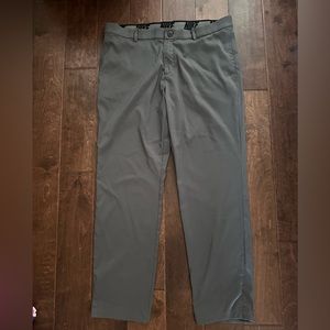 Men’s Nike Flex Golf Pants Gray Dri Fit Athletic Flat Front Performance